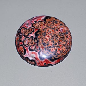 YZ037 Natural Leopard Skin Agate Round Cabochon 38.27ct