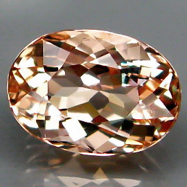 YZ857 Clean Oval 2.35ct 9.7x7mm Natural Unheated Peach Pink Morganite Brazil