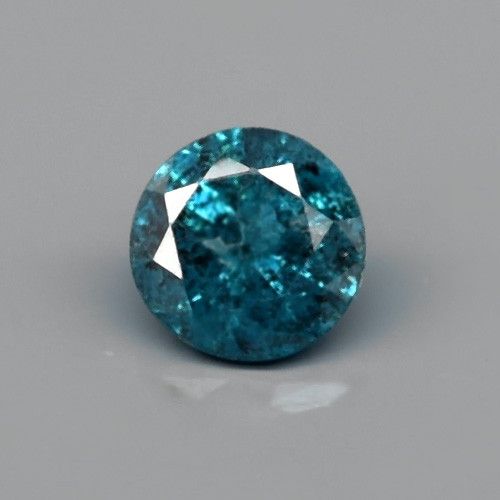 DD105 Round Brilliant Cut 3.4mm 0.17ct Natural Fancy Blue Diamond