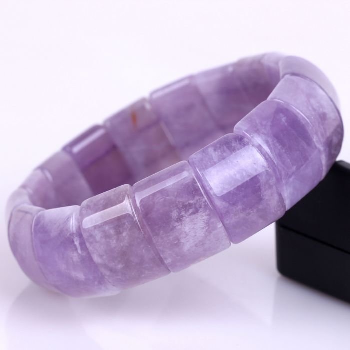 JAT001 100% Natural Amethyst Beads Stone Bracelet Stretch Wrist 332Ct