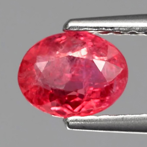 SL103 Oval 0.76ct 6.3x5mm Natural Unheated Untreated Vivid Pink Spinel Tanzania