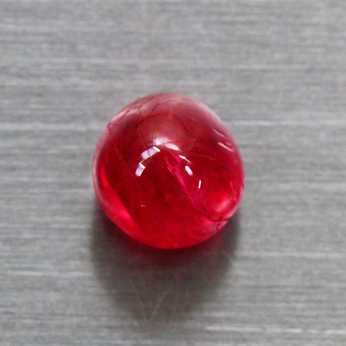 SL115 Round Cabochon 1.08ct 5.4x5.2x4.3mm Natural Pigeon Blood Red Spinel, Burma