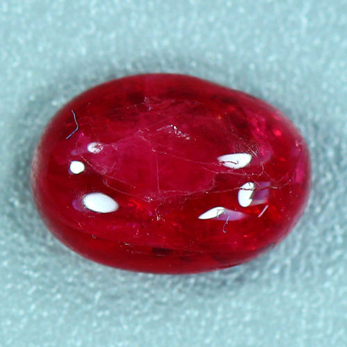 SL153 Oval Cabochon 1.45ct 8x5.8x3.4mm Natural Pigeon Blood Red Spinel, Burma